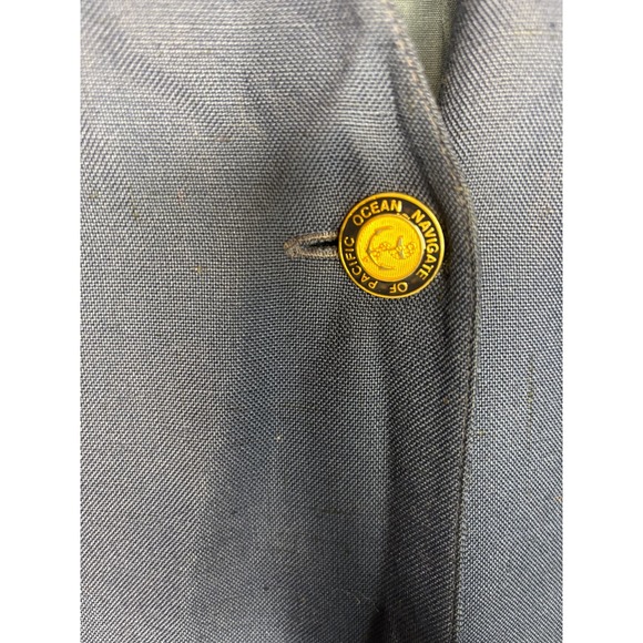 Vintage Fink Modell Sailor Blue Dress with Navigate of Pacific Ocean Buttons XL - Picture 13 of 14